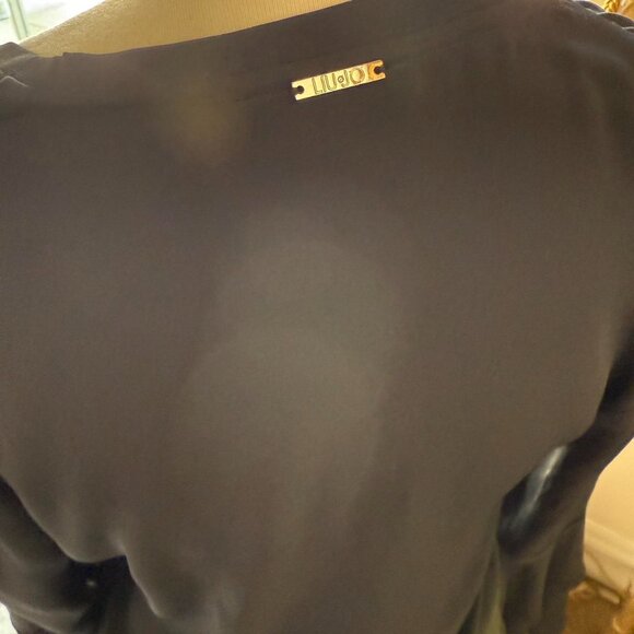 Liu Jo Milano Top Black V-Neck Blouse. - Picture 2 of 3